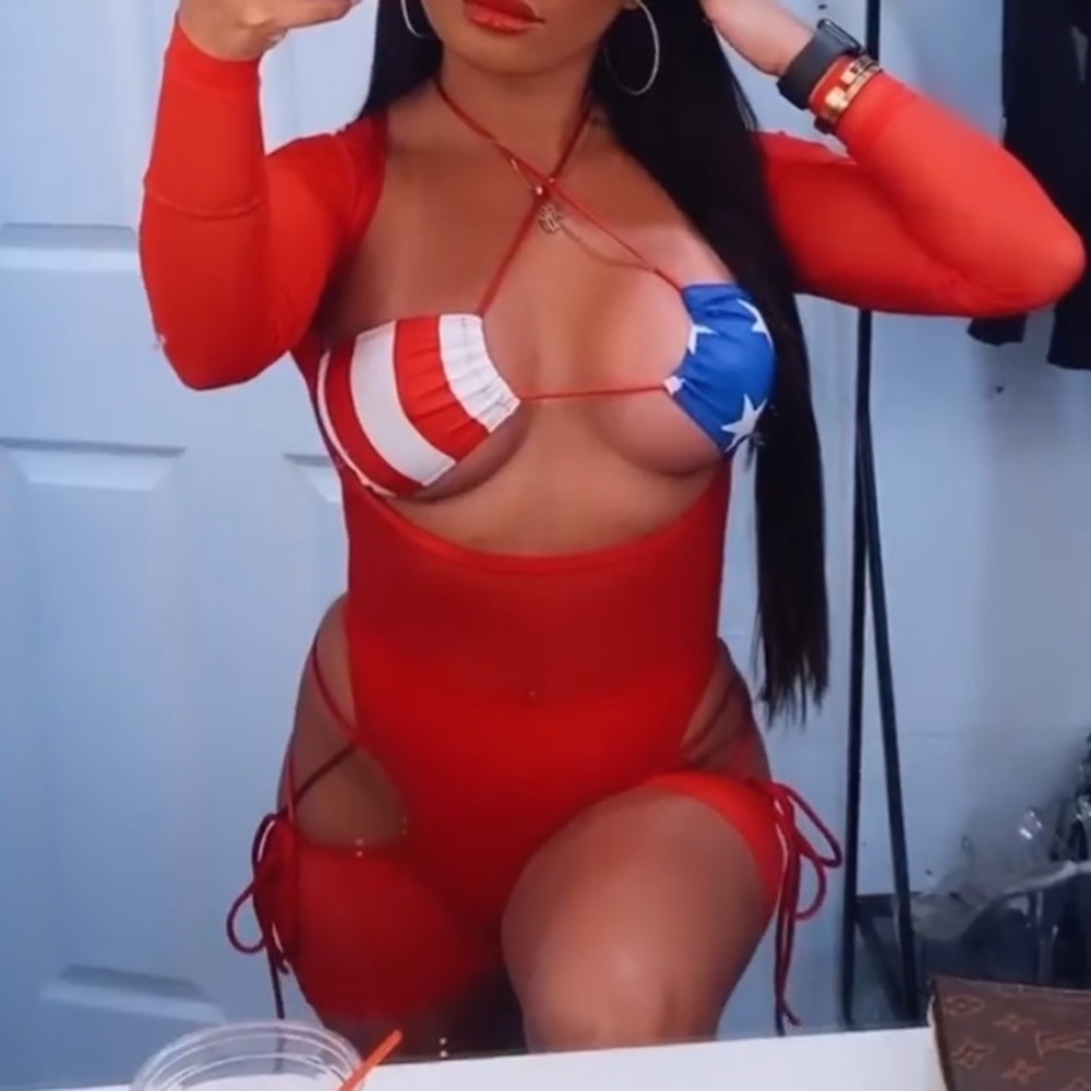 Custom Made Patriotic Bartender Outfit X-Small